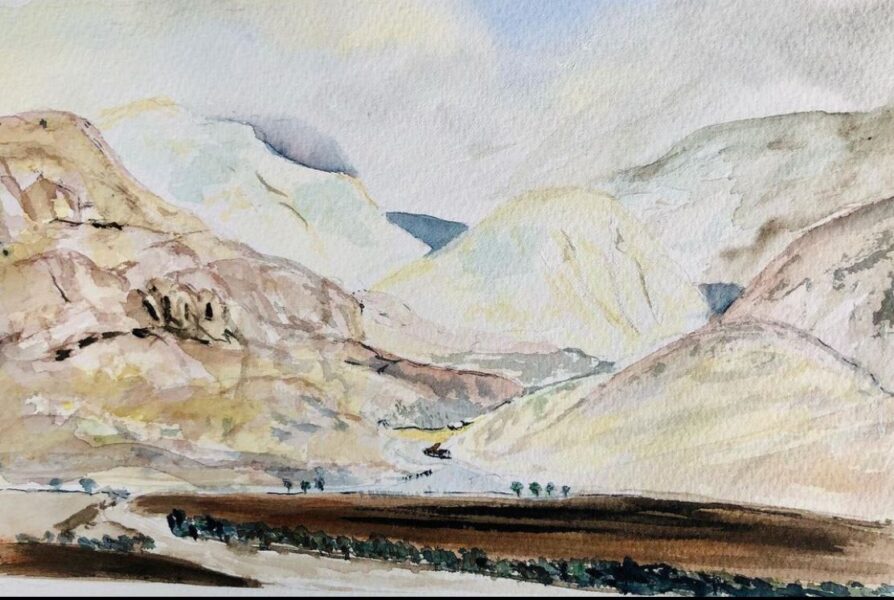 Burnt Sienna Landskab